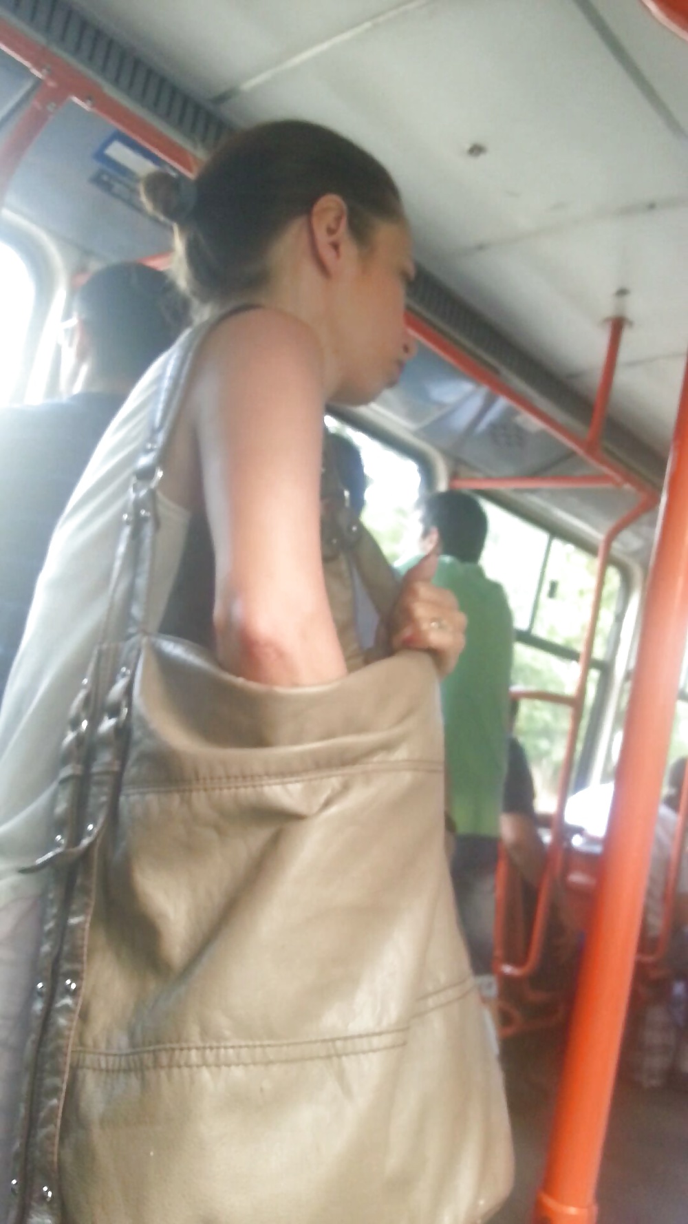 Spy sexy teens in bus romanian #27396312