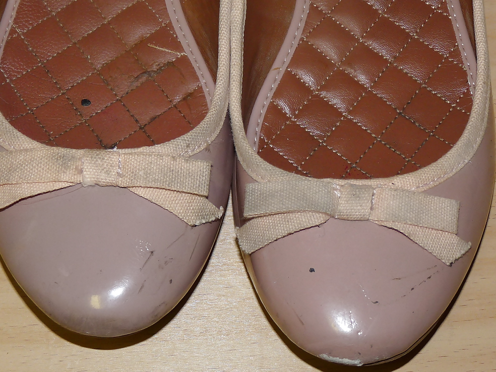 Wifes Bien Usés Ballerines Manquent Nu Flats Shoes1 #23264726
