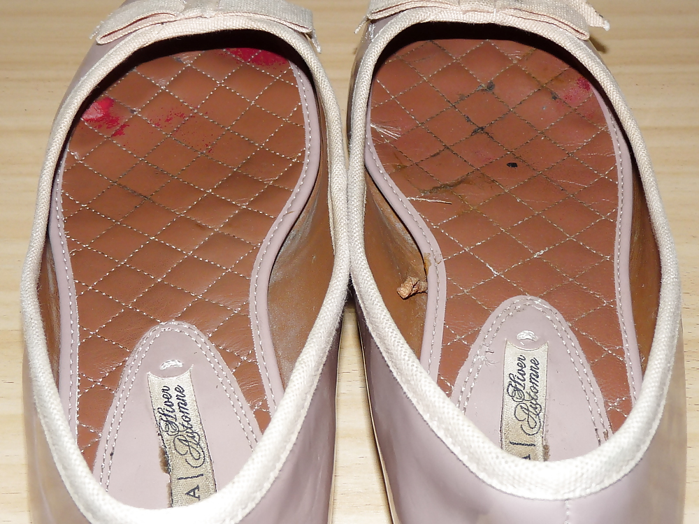 Wifes Bien Usés Ballerines Manquent Nu Flats Shoes1 #23264807