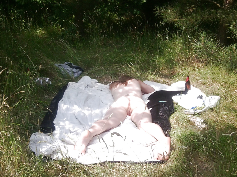 Nude sunbathing in the woods #41056068