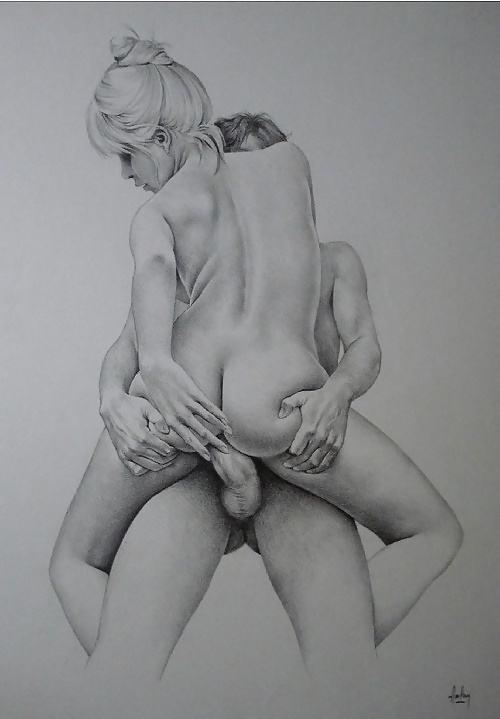 Erotische Kunst - Zeichnungen - Skizzen - Skizzen - Gemälde #34196322