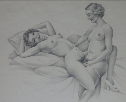 Erotische Kunst - Zeichnungen - Skizzen - Skizzen - Gemälde #34196375