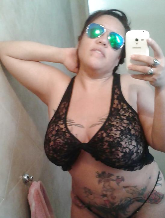 More of the sexy BBW tattoed with huge boobs from Argentina