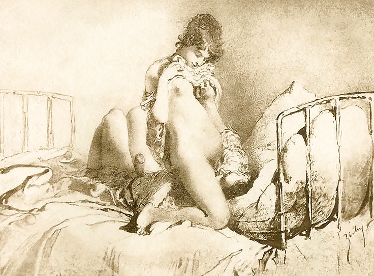 Vintage Erotic Drawings 13 #32840140