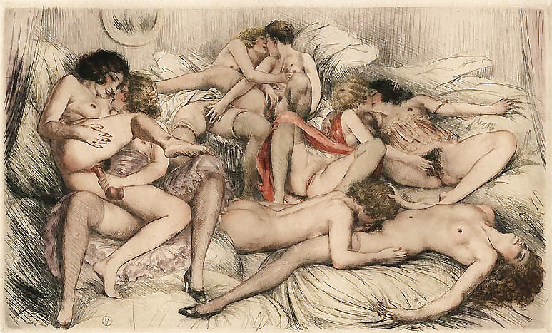 Vintage Erotic Drawings 13 #32840180