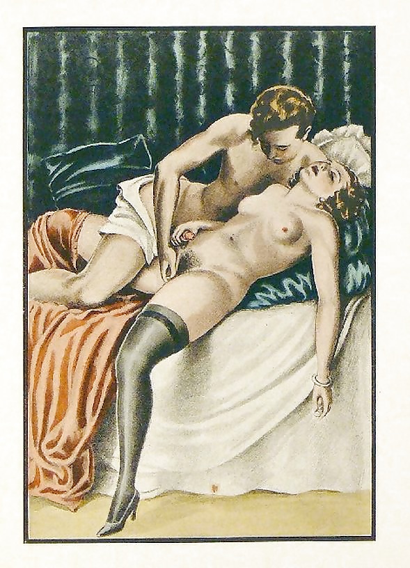 Vintage Erotic Drawings 13 #32840290