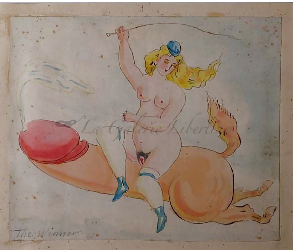 Vintage Erotic Drawings 13 #32840312