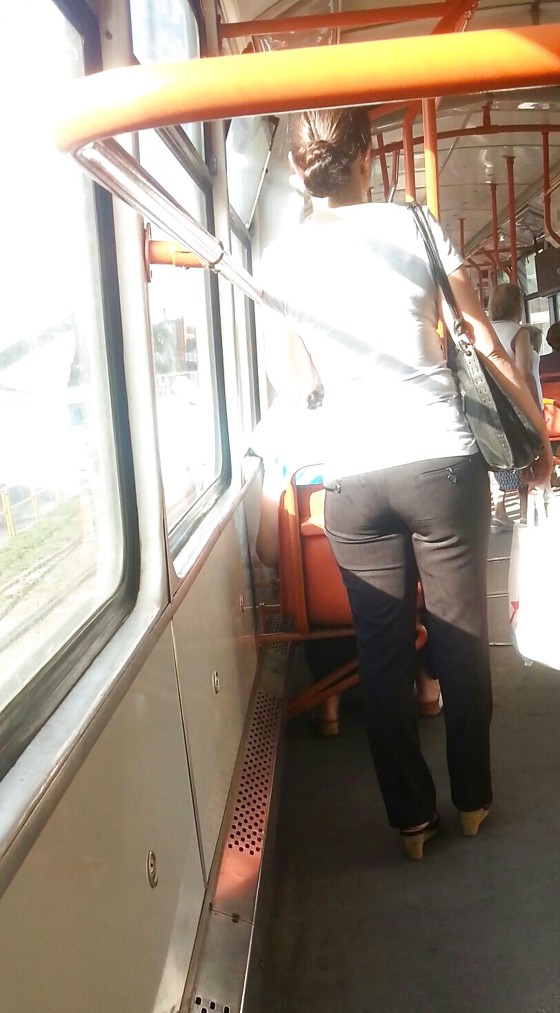 Spy sexy women old + young ass in bus and tram romanian #39522147