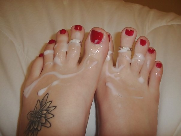 Foot, Footjob, Nylon, Sperm. #38870073