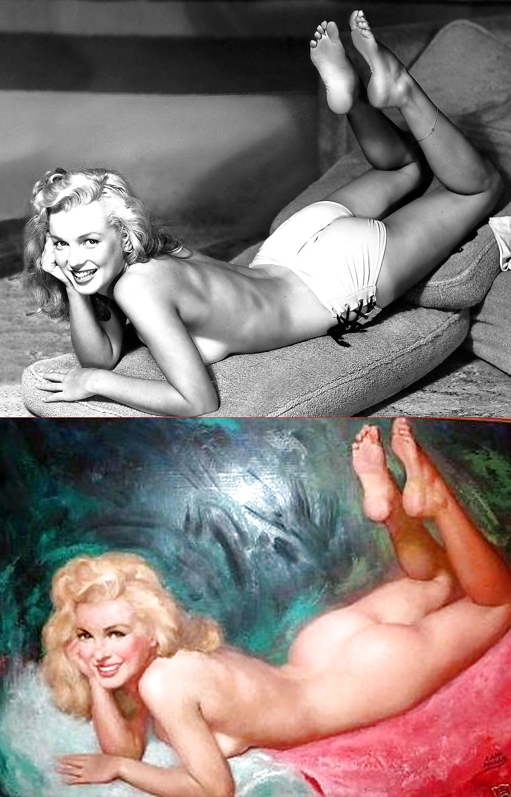 Pinup marilyn undressed by earl moran
 #35393425