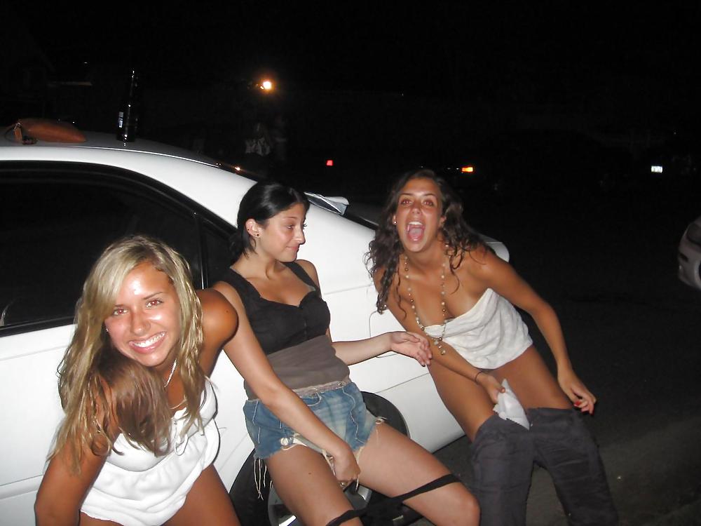 Teenage girls outdoor posing or flashing (boobs, pussy, ass) #37117794