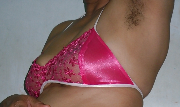 Indian milf in net bra and string panty  #23547055