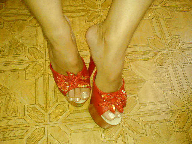 Red high heels #27362229