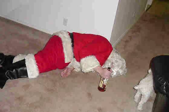SEE SANTAS BEEN HELPING HIMSELF ALREADY #24505254