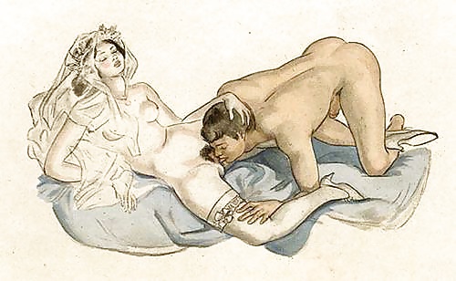 Vintage Erotic Drawings 8 #32909321