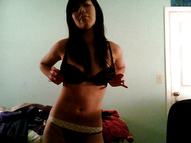 Desperate Asian Girlfriend gets naked for her lover #41100493