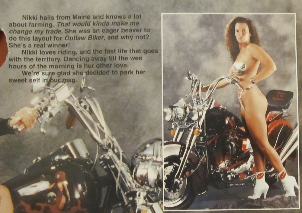Biker Slut Nikki from Outlaw Biker Mag, 1998  #38724350