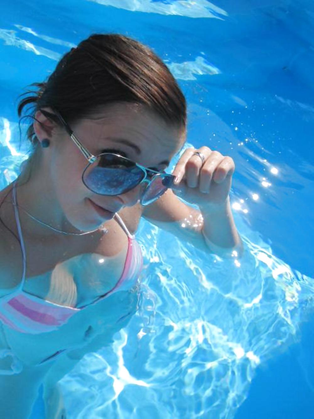 Hot Teens swimming and posing #23784685