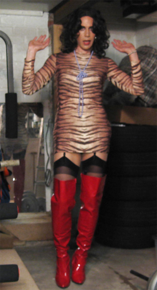 Tiger in red boots #35249246