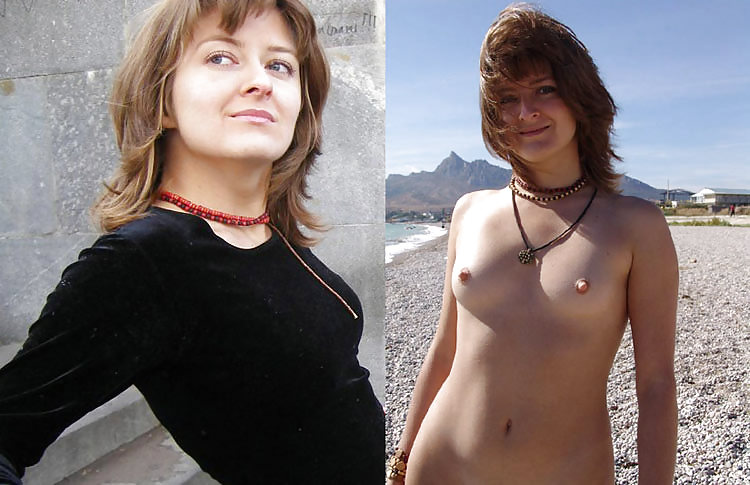 Jóvenes antes y después de vestirse y desvestirse
 #25534521