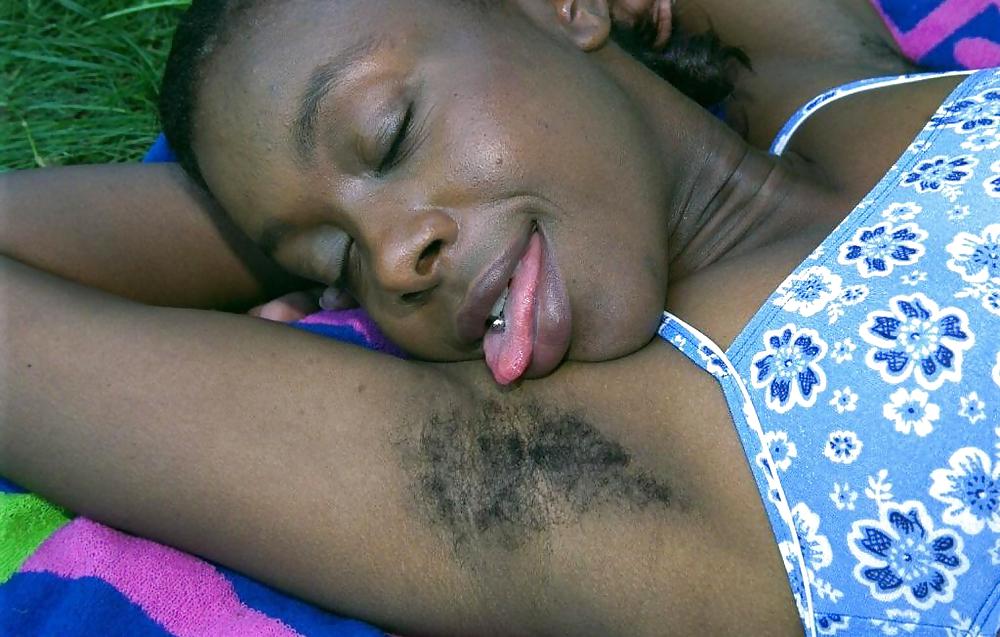 Latrese, black beauty with hairy armpits and pussy #23919688