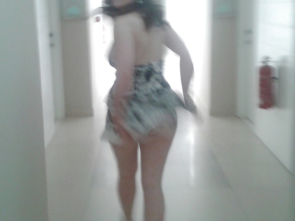 Sexy wife flashing around the hotel #34361291