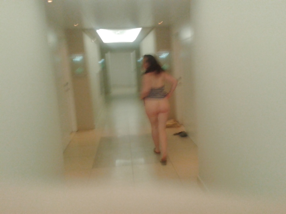 Sexy wife flashing around the hotel #34361302