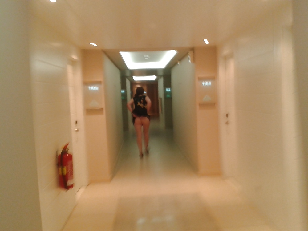 Sexy wife flashing around the hotel #34361314