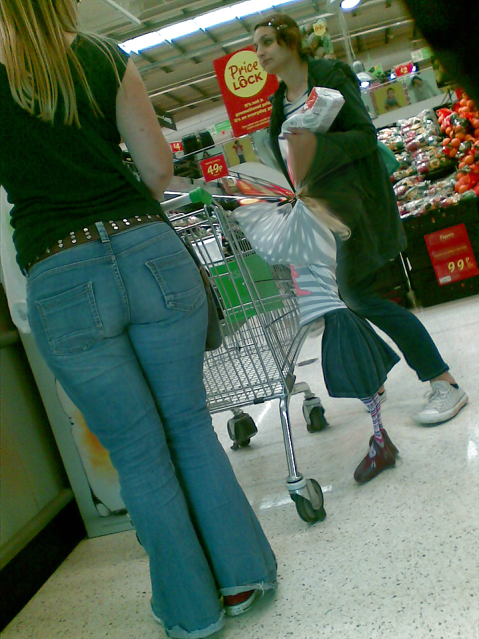 Sexy blonde MILF with big booty at the store #29791325