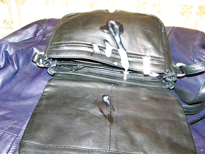 Leather handbag fucked  #30832924