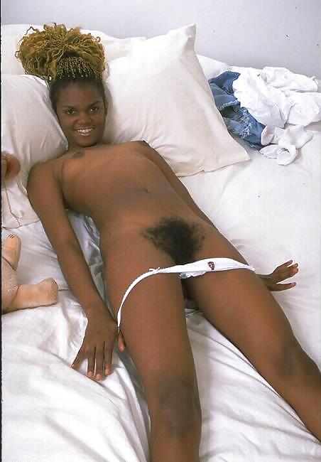 Black beauty with very hairy pussy #24530314