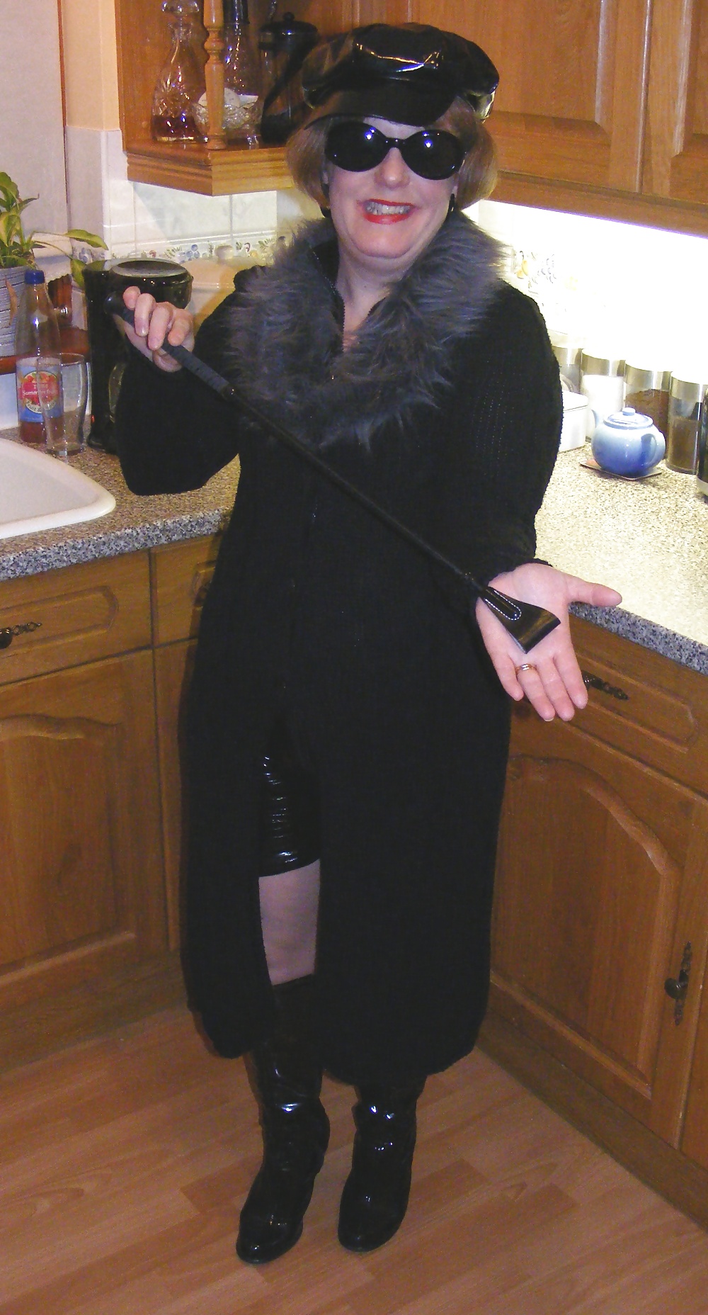 Mistress K in PVC catsuit #24774968