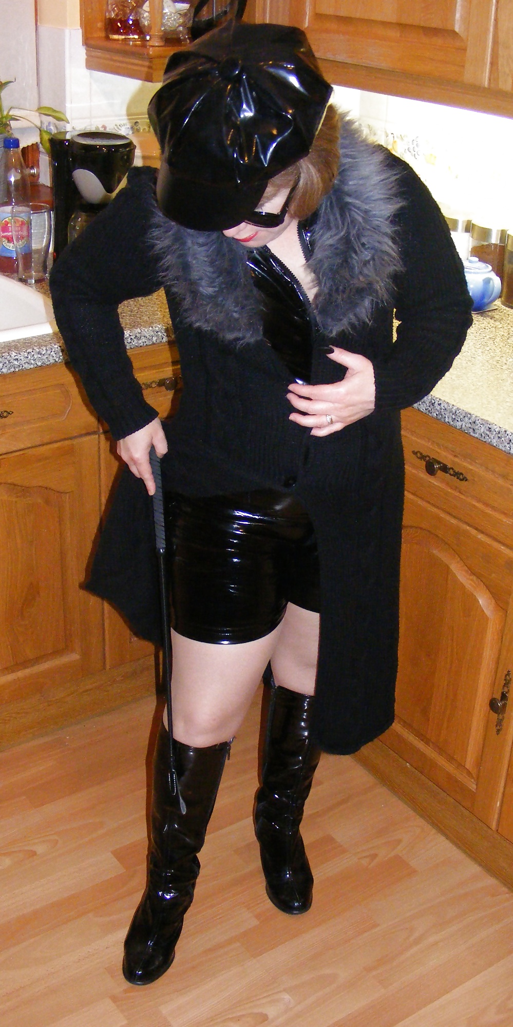 Mistress K in PVC catsuit #24774977