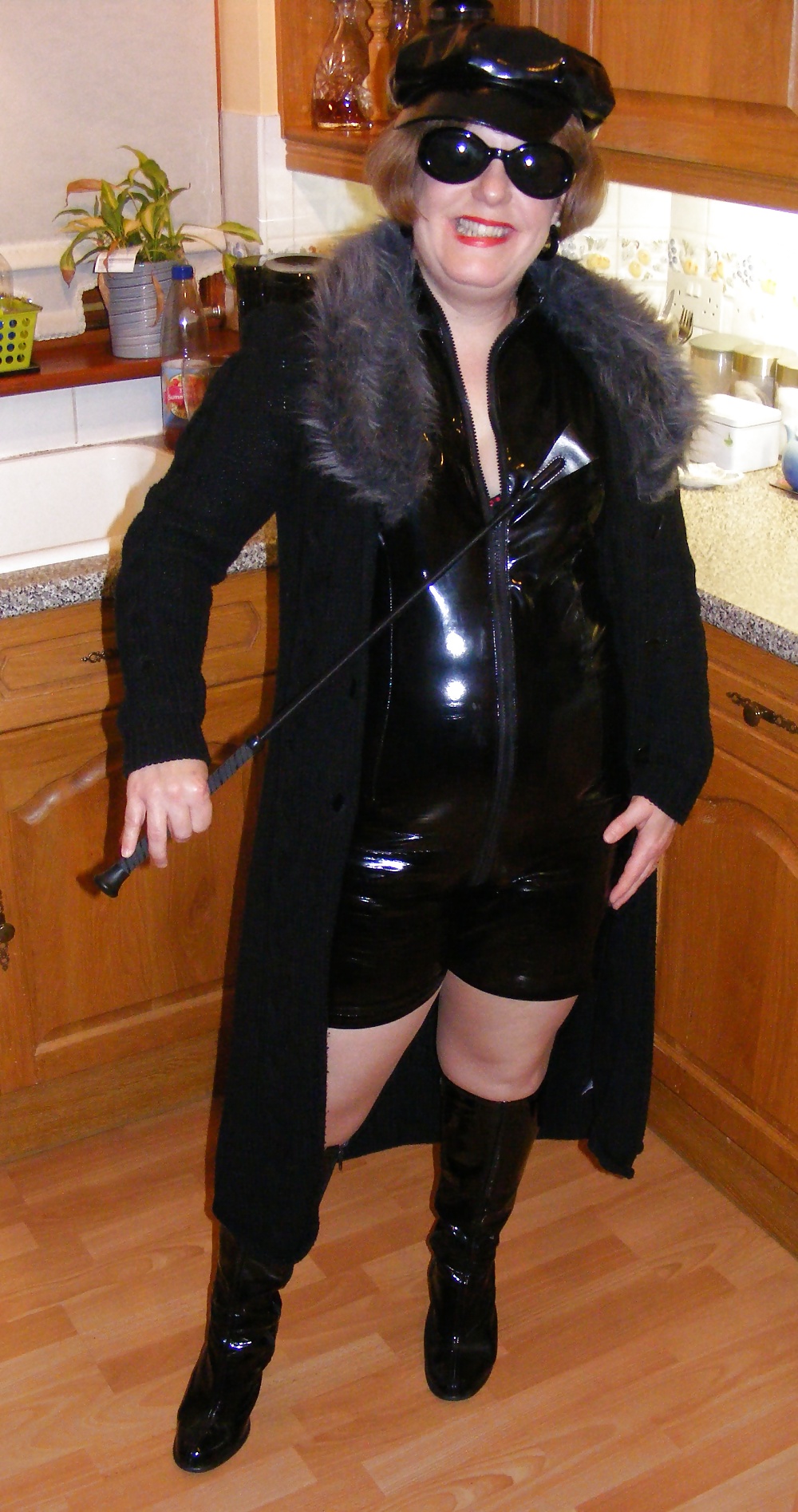Mistress K in PVC catsuit #24774989