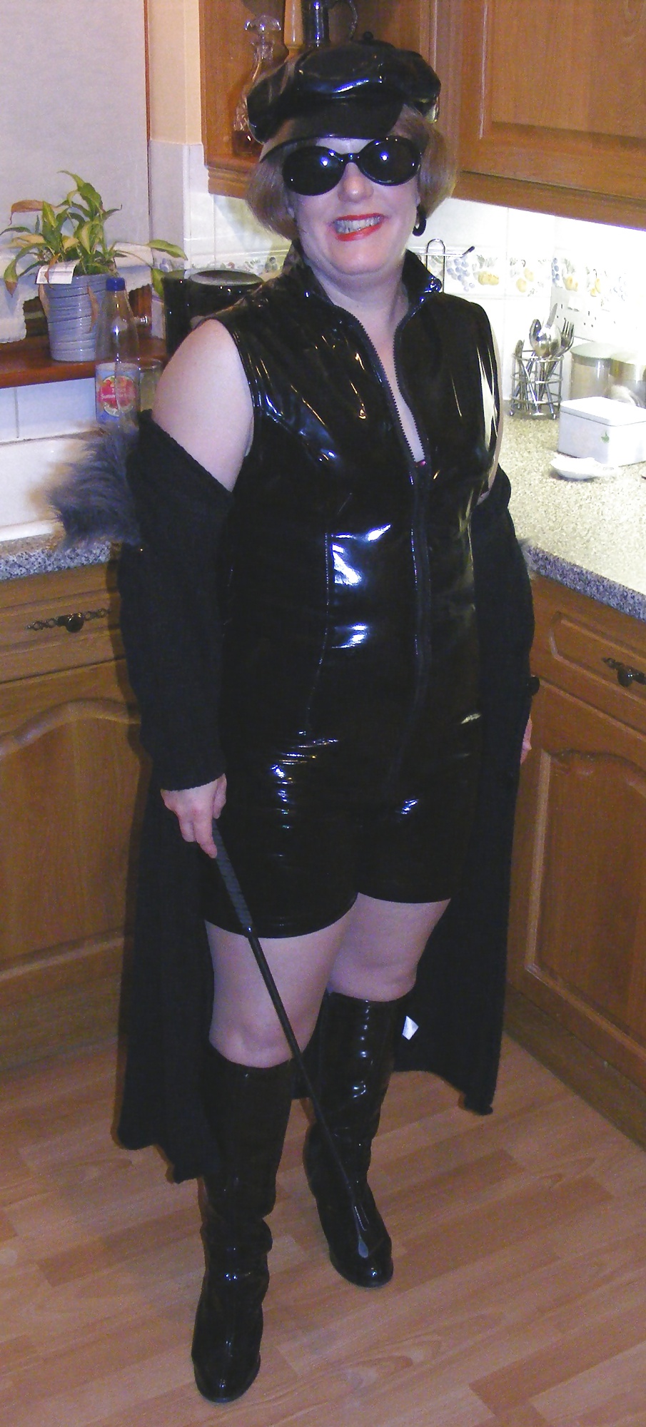 Mistress K in PVC catsuit #24774998