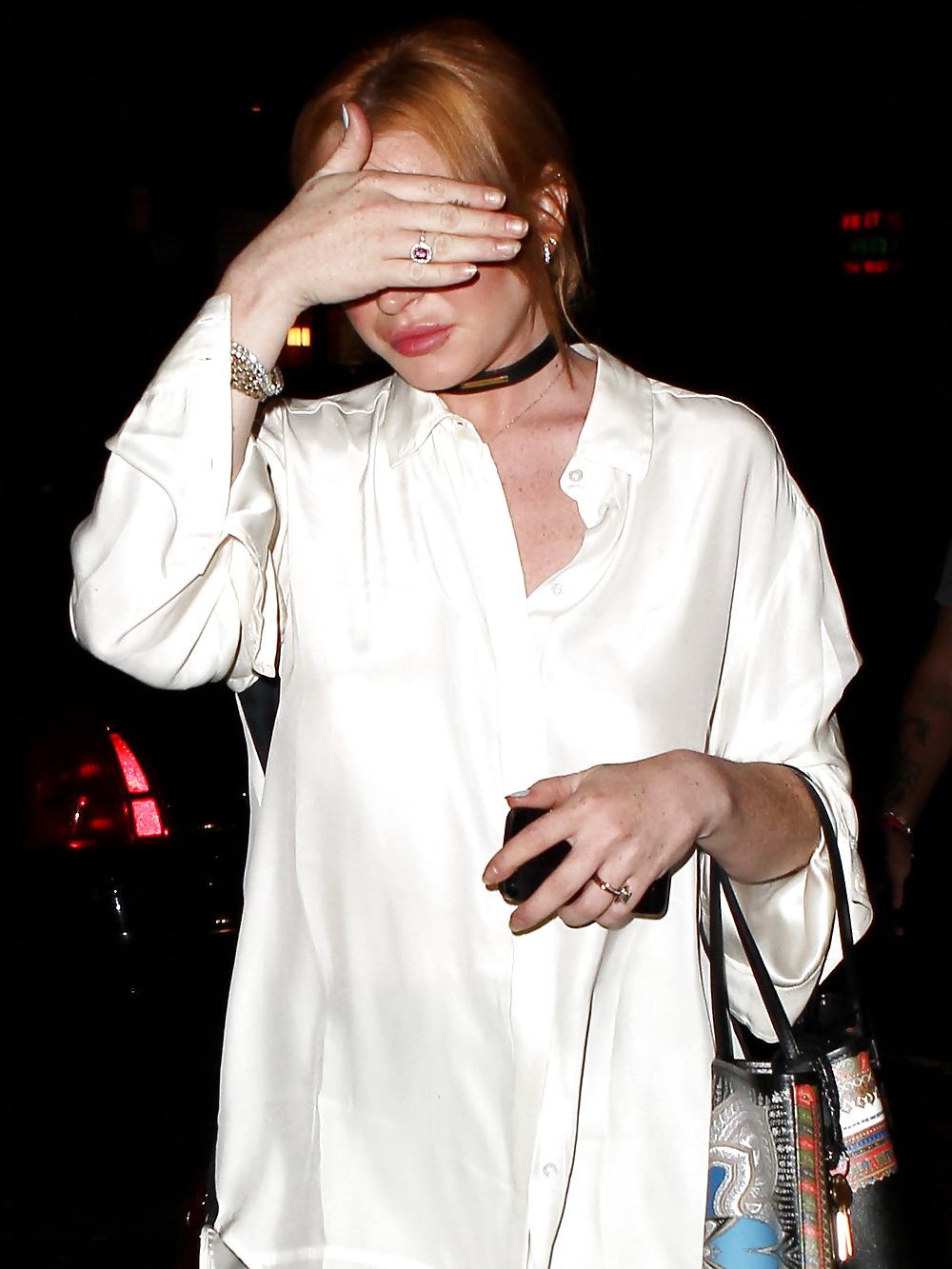 Lindsay lohan ... noche en la zona del soho
 #23264219