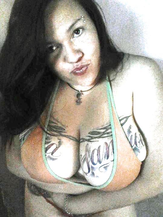 Sexy BBW tatooed with huge boobs from Argentina #36139151