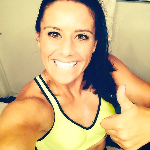 Ali Krieger posing in her sports bra #27614159