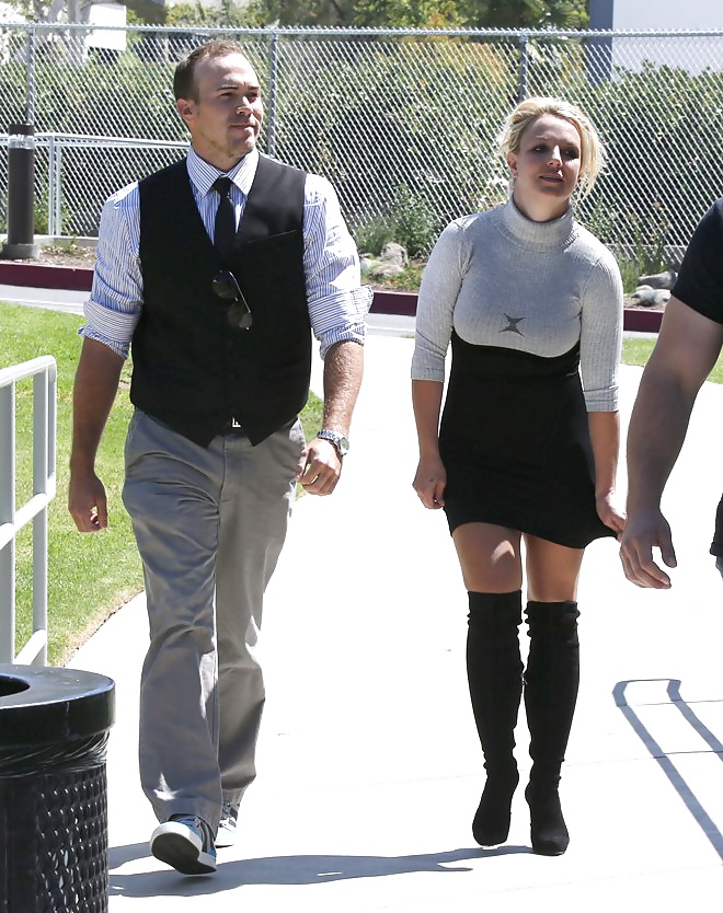 Britney went to church in nice dress #28124389
