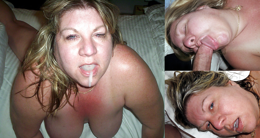 Chubby Wife Marie Before After BJ & Facials #27785401