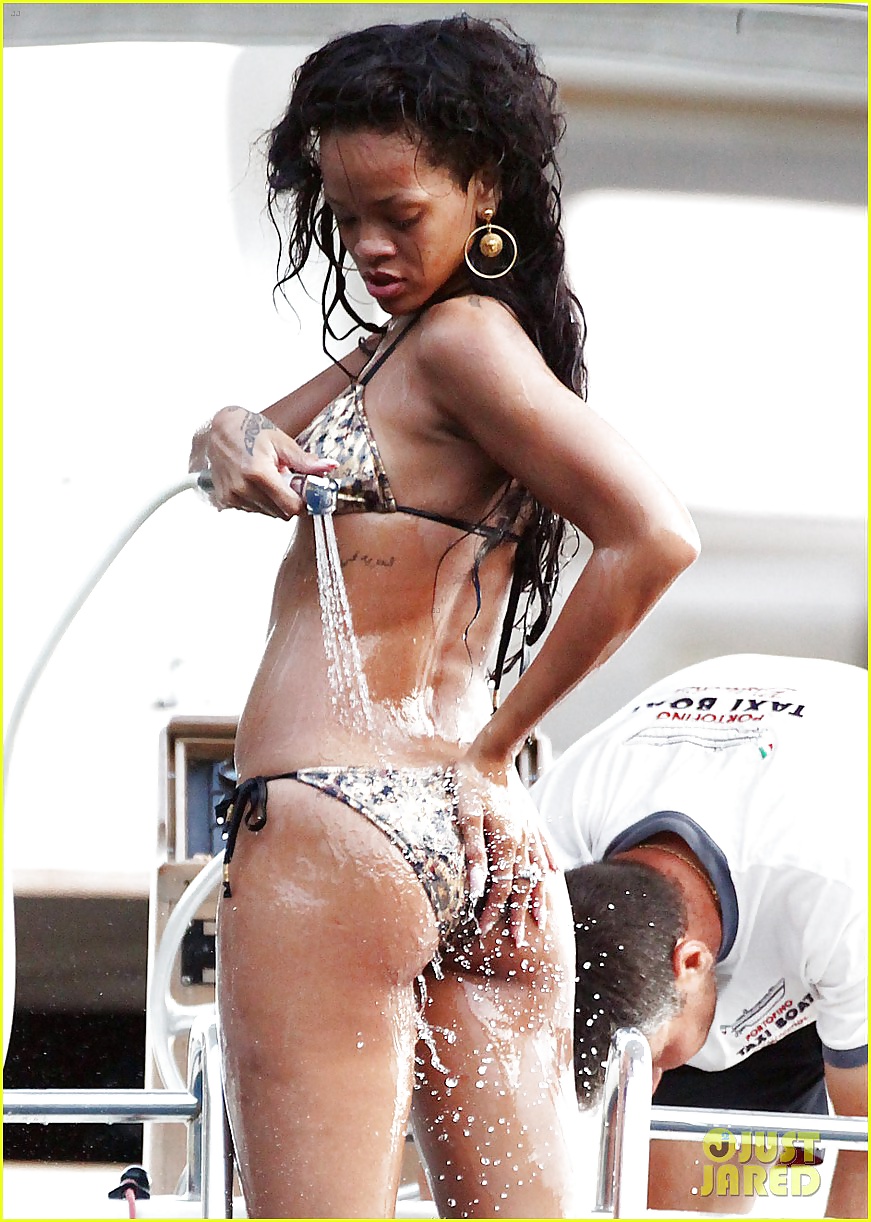Rihanna - Chaud Célébrité Noire Salope Fuck #34045382