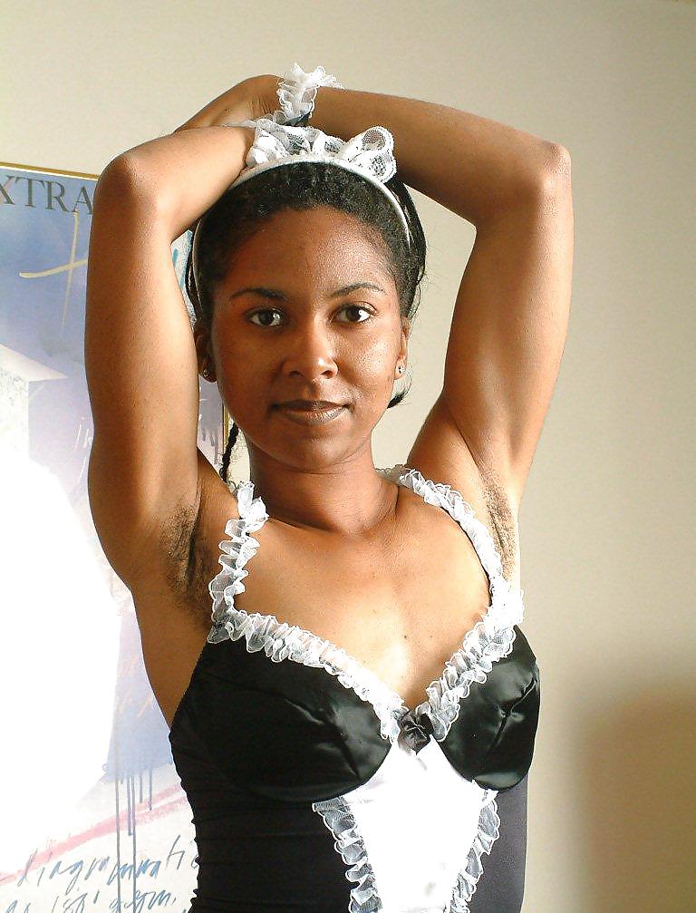 Venus, ebony beauty with hairy armpits #25130122