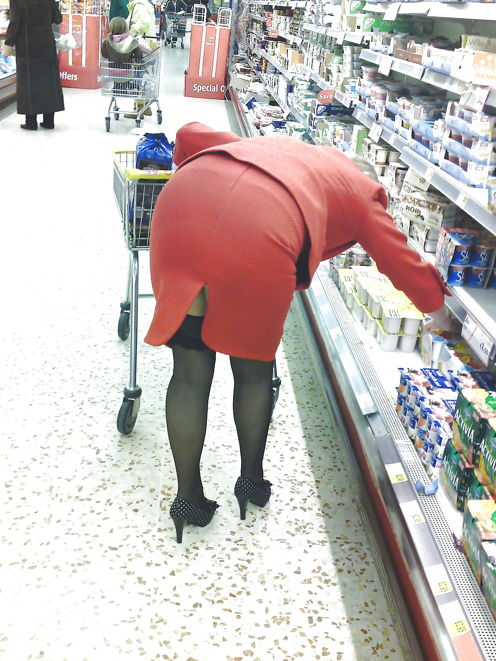 Out shopping flashing Stockings. #39975295