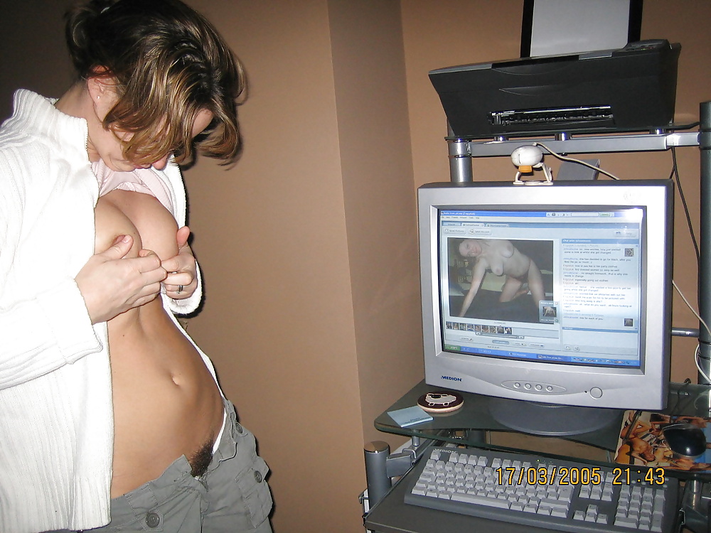 At The Computer #30960779