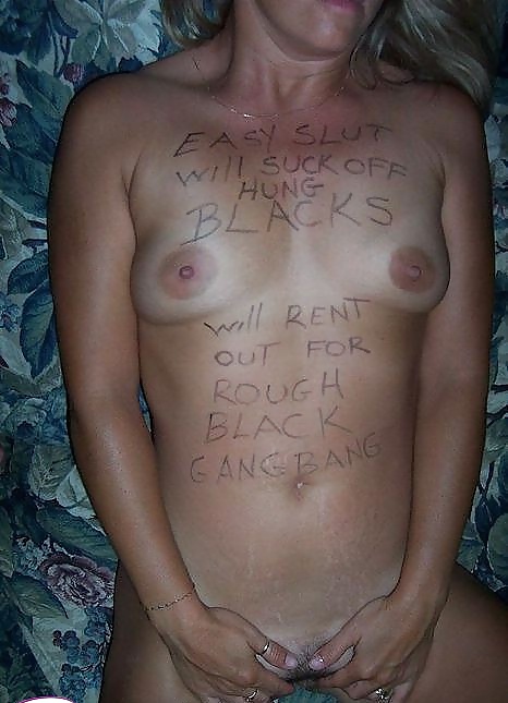 Body Writing : Sluts for Black Cocks Only! #26981280