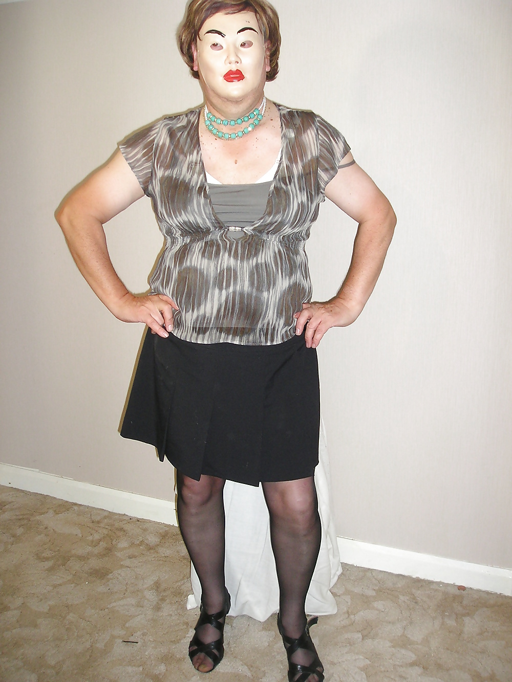 Dee in black stockings