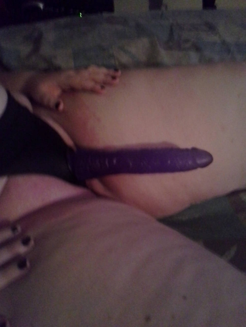 My Girlfriend Wearing my Purple Strap-on Cock #29735295