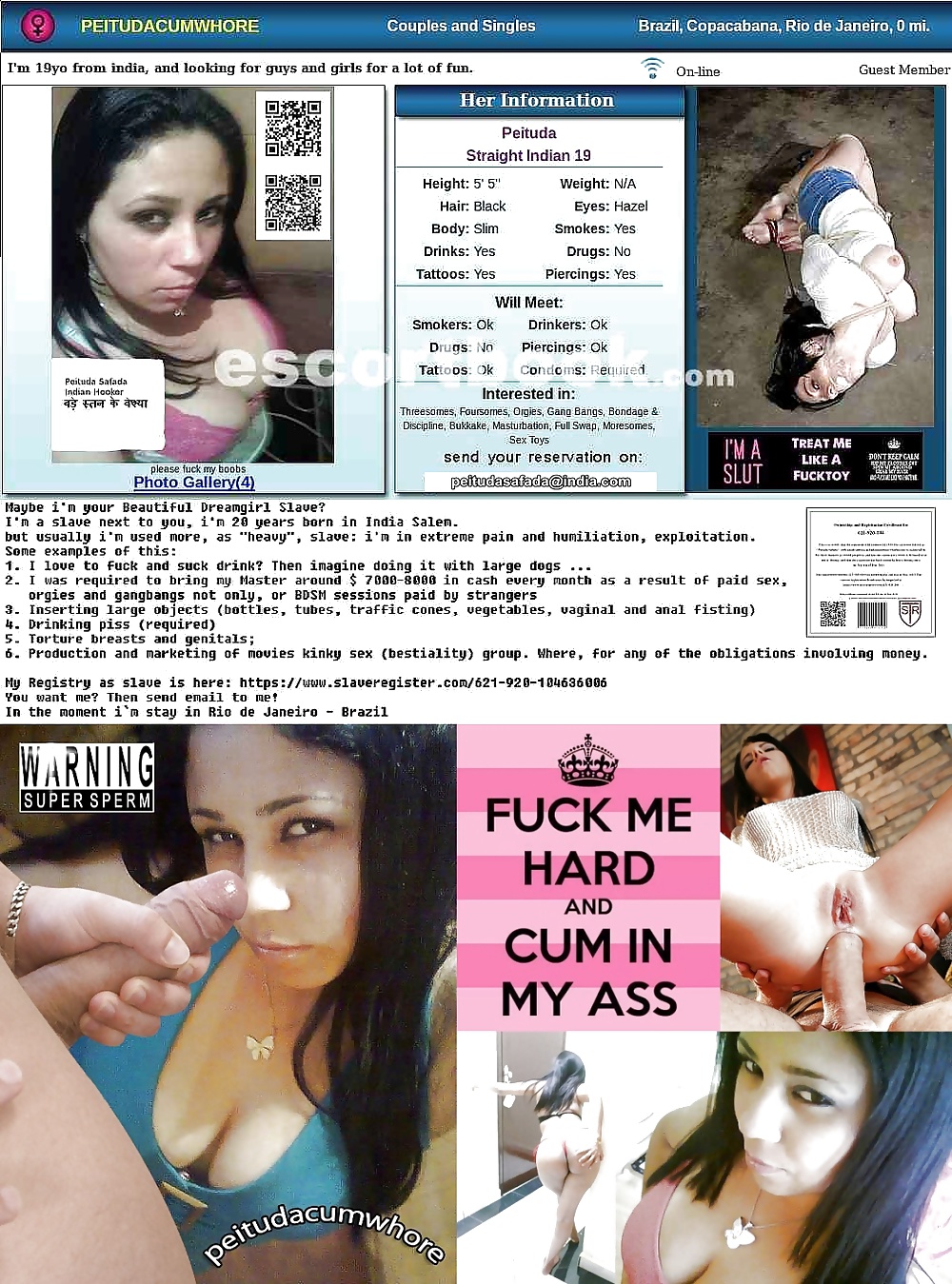 QR-Code XXX Porn Websides with Brazilian sluts #23560137