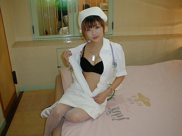 Japanese amateur dressed in nurse's in the hotel room #39248249