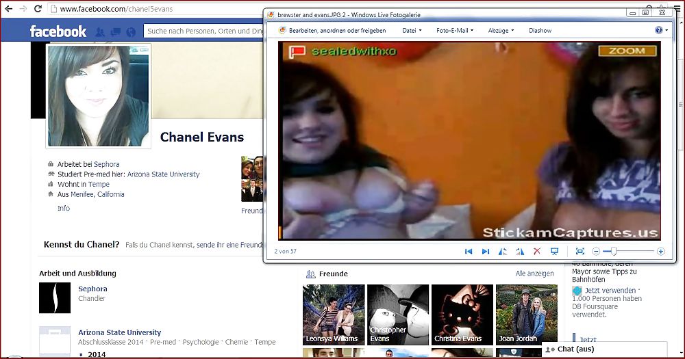 Exposed Tits of KRISTY BREWSTER and CHANEL EVANS on facebook #35635972